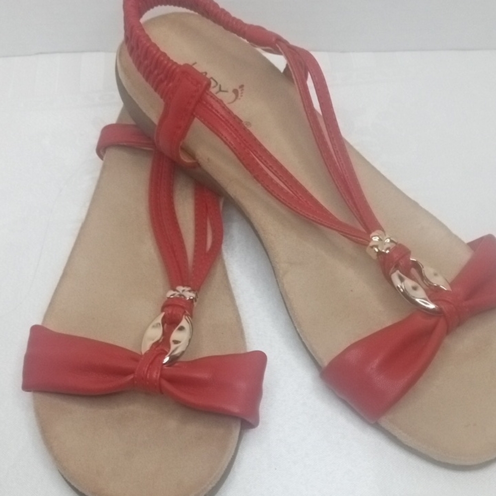 Red  Lady Comfort Sandals sz.11